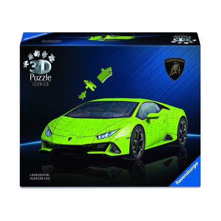 Παζλ Ravensburger 3D Puzzle: Iconics - Lamborghini Huracan Evo 108 Κομμάτια (12008037)