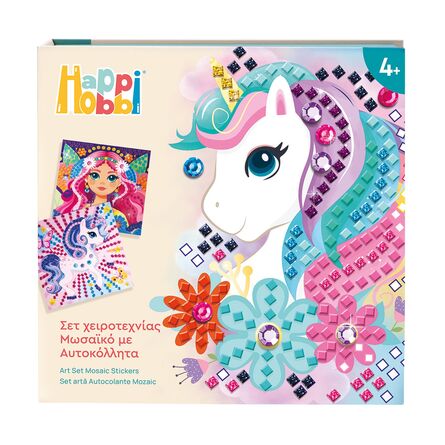Παιχνίδι Ζωγραφικής AS HappiHobbi: (Art &amp; Craft) - Art Mosaic Stickers Dreamworld (1038-21050)