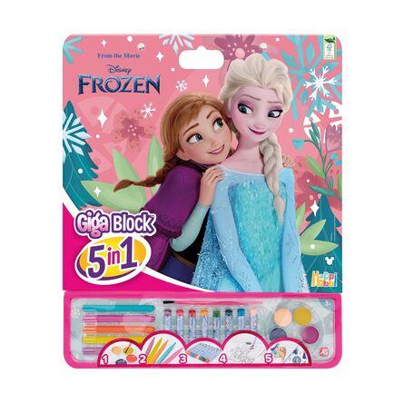 AS HappiHobbi: Ζωγραφική - Giga Blocks - Σετ Ζωγραφικής 5 In 1 Frozen Icy Adventure (1023-62759)