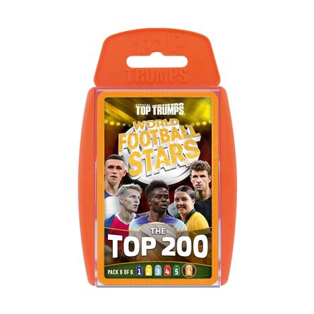Επιτραπέζιο με Κάρτες Winning Moves: Top Trumps - World Football Stars 2024 The Top 200 Pack 6 - Card Game (WM04841-EN1-6)