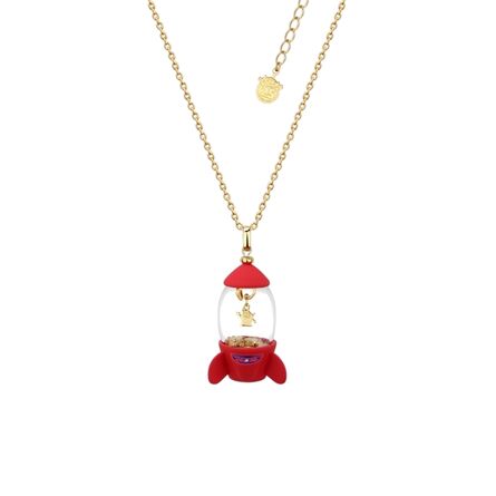 Disney Couture Disney Pixar Toy Story Gold Plated Alien Rocket Necklace