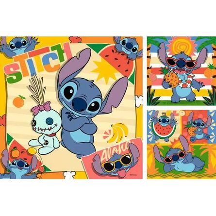 Παζλ Ravensburger Disney Puzzle: Stitch - Aloha (3x49 pcs) (12004114)