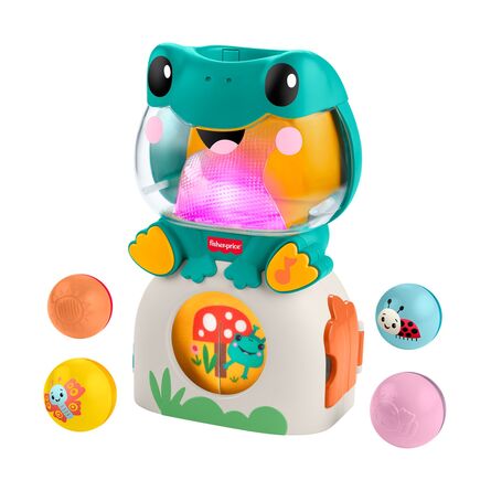 Βρεφικό Παιχνίδι Fisher Price: Frog Ball Pop Toy with Sounds & Lights (JLB96)