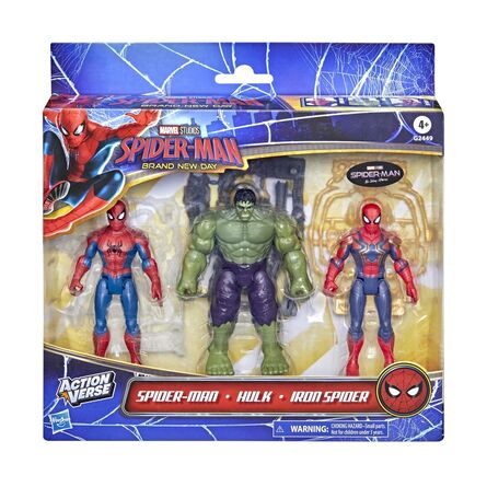 Φιγούρες Δράσης Hasbro Marvel: Spider-Man - Brand New Day - Spider-Man, Hulk &amp; Iron Spider (G2449)