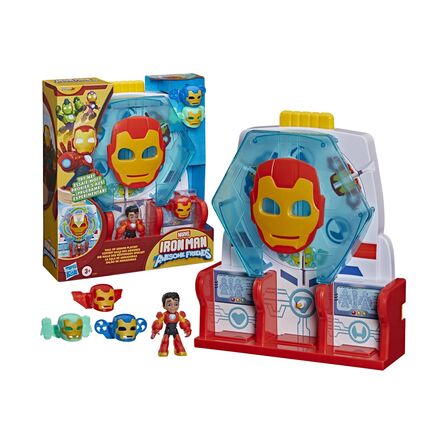 Διαδραστικό Παιχνίδι Hasbro Iron Man And His Awesome Friends: Vehicles And Playsets - Marvel Hall of Armor Playset (G1261)