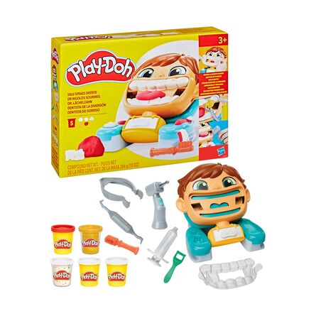 Σετ Με Πλαστελίνες Hasbro Play-Doh: Silly Smiles Dentist