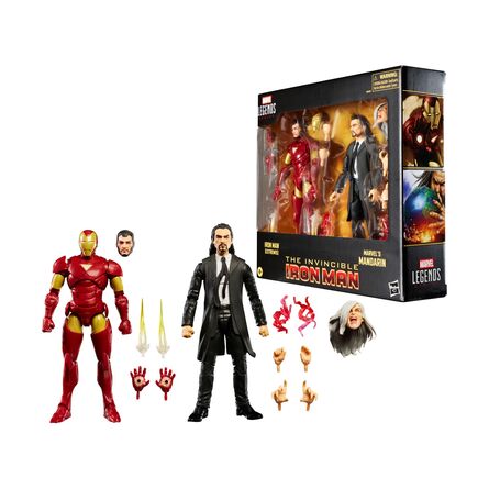 Φιγούρες Hasbro Marvel Legends Series: The Invincible Iron Man - Iron Man (Extremis) & Marvel's Mandarin Action