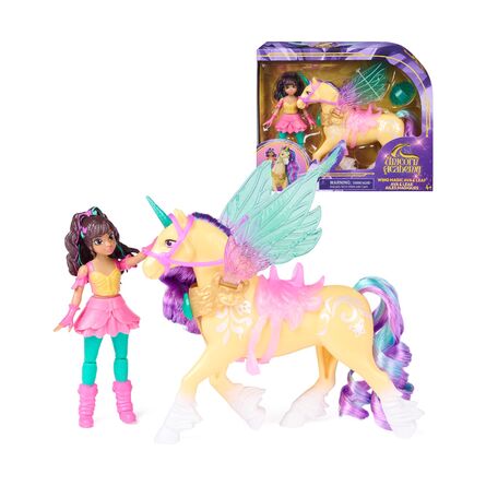 Κούκλα Spin Master Unicorn Academy: Wing Magic Ava & Leaf