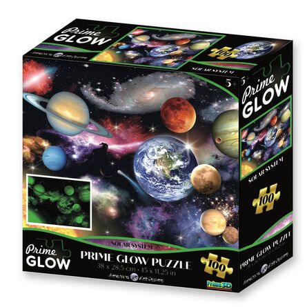 12513 Glowpuzzle 100pcs Solar System