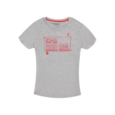 Nintendo 8bit Super Mario Grey Women's T-shirt
