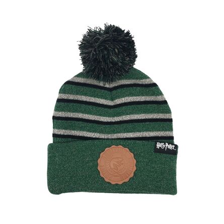 Σκούφος Harry Potter Slytherin Stripes Pom Pom Hat