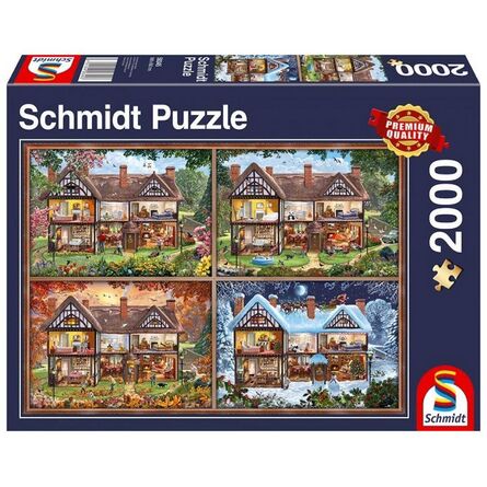 Puzzle 58345 House Of Four Seasons 2000 Pieces