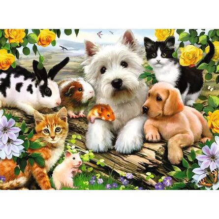 Ravensburger Puzzle: Happy Animal Buddies (300pcs) (13160)