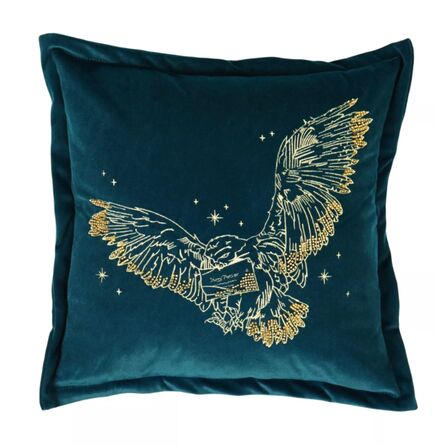 Harry Potter Alumni Velvet Cushion   Hedwig