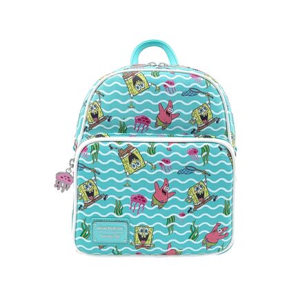 Τσάντα Πλάτης Loungefly Nickelodeon Sponge Bob Jelly Fishing Convertible Backpack