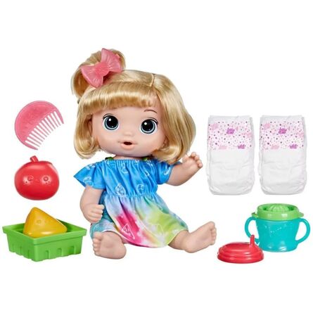 Hasbro Baby Alive: Fruity Sips Apple Blonde Hair Doll (F7356)