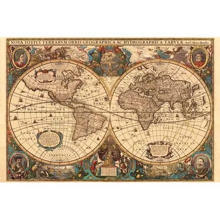 Παζλ Ravensburger Puzzle: Antique World Map (5000pcs) (17411)