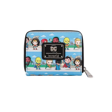 Πορτοφόλι Loungefly DC Superheroes Lineup Zip Around Wallet
