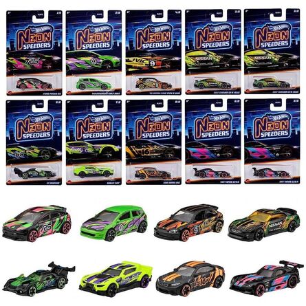 Mattel Hot Wheels: Neon Speeders 1τμχ Τυχαία Επιλογή