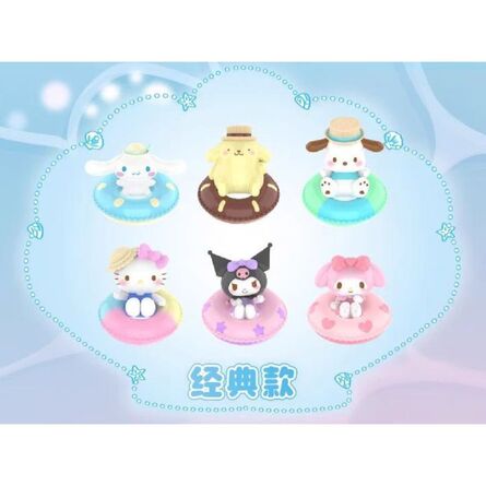 Φιγούρα Sanrio Characters MINI Swim RingSeries Figures Blind Box 1τμχ Τυχαία Επιλογή