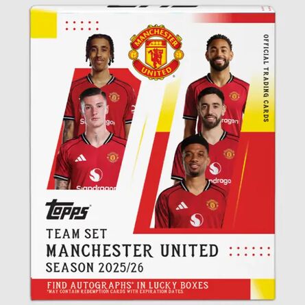 Topps 2025-2026 Manchester United Soccer Team Set Box