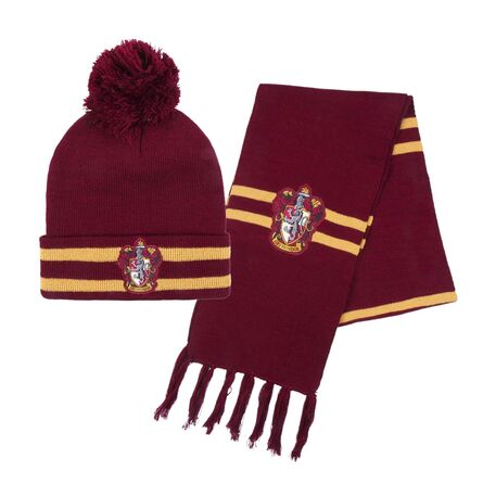 Σετ Κασκόλ και Σκούφος Harry Potter Gryffindor
