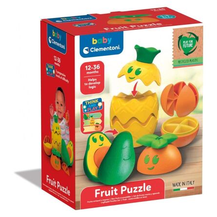 Βρεφικό Παιχνίδι AS Baby Clementoni: Think and Play - Fruit Puzzle (Recycled Plastic) (1000-17512)