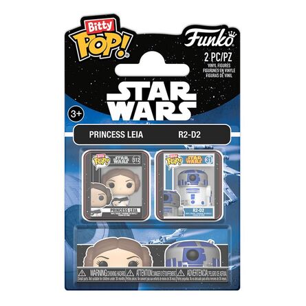 Φιγούρες Funko Bitty Pop! 2-Pack Star Wars Leia & R2D2