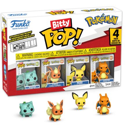 Φιγούρες Funko Bitty Pop! 4-Pack Pokemon  Bulbasaur, Flareon, Pichu, Charizard