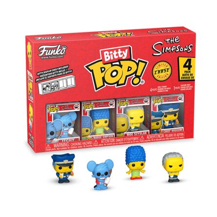 Φιγούρες Funko Bitty Pop! 4-Pack The Simpsons Itchy, Marge Simpson, Moe Szyslak, Chief Wiggum