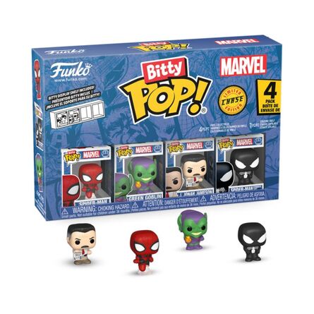 Φιγούρες Funko Bitty Pop! 4-Pack Marvel Spider-Man, Green Goblin, J. Jonah Jameson, Spiderman