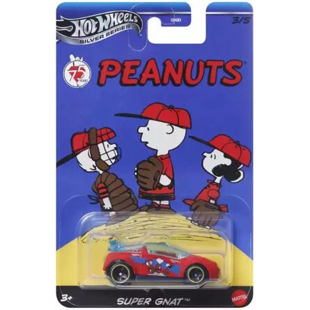 Mattel Hot Wheels: Silver Series Peanuts 75th - Super Gnat Vehicle (JCB84)