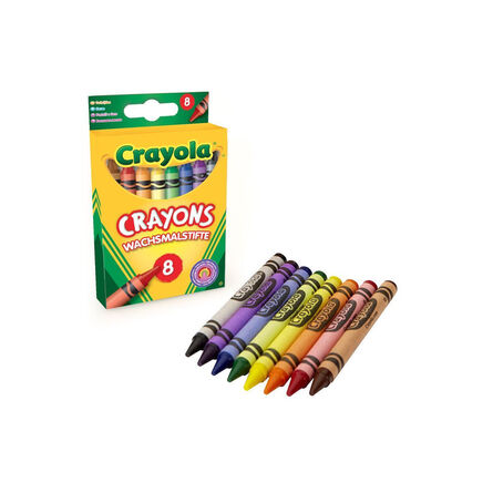 52-3008 Crayola 8 Πολύχρωμες Κηρομπογιές