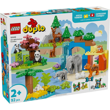 LEGO® DUPLO® Town: 3-σε-1 Οικογένειες Άγριων Ζώων (10446)