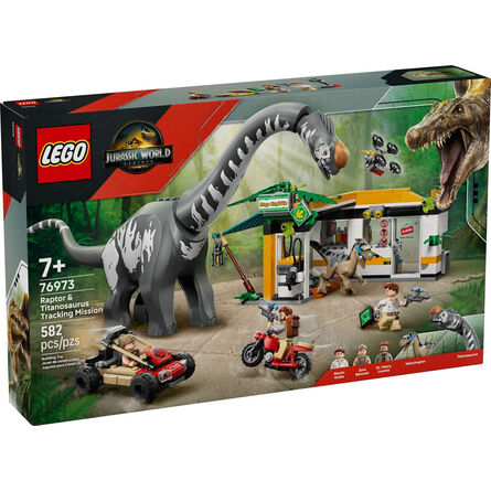 LEGO® Jurassic World: Raptor & Titanosaurus Tracking Mission (76973)