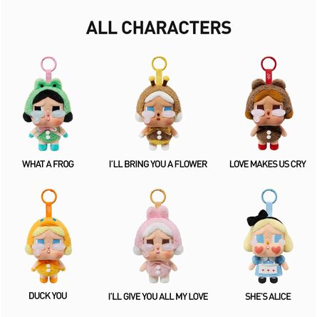 Μπρελόκ POP MART Crybaby Crying Again Series Vinyl Face Plush Blind Box Blind Box (1pc) 1τμχ Τυχαία Επιλογή