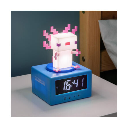 Επιτραπέζιο Ρολόι με Ξυπνητήρι Paladone Icons: Minecraft - Axolotl Alarm Clock (PP15043MCF)
