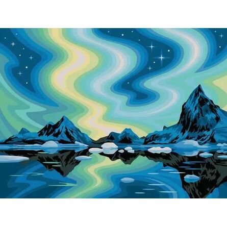 Σετ Ζωγραφικής Ravensburger: Creart Canvas - Northern Lights (23907)