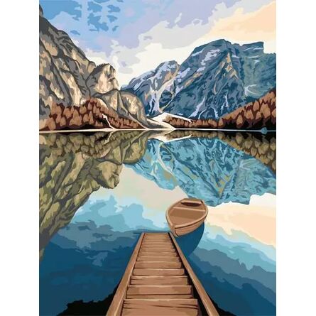 Σετ Ζωγραφικής Ravensburger: Creart Canvas - Lake Views (23909)