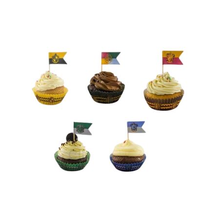 Σετ Ζαχαροπλαστικής Harry Potter Hogwarts Houses Cupcakes Decorations