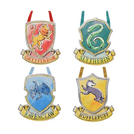 Harry Potter Charms Plaque Set of 4 Hanging House Plaques