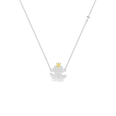 Disney Couture Ultimate Princess Sterling Silver Princess & the Frog Prince Naveen Necklace