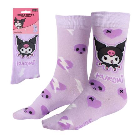 Κάλτσες Hello Kitty Kuromi Purple Socks
