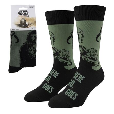 Star Wars Mandalorian Green Socks