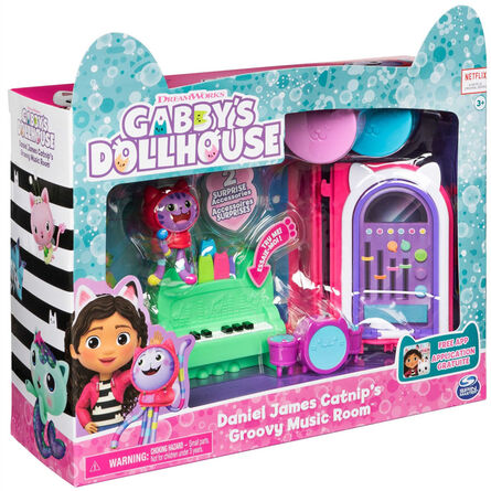 Κούκλα Spin Master Gabbys Dollhouse: Daniel James Catnip Groovy Music Room - Music Deluxe Room Set (6065830)