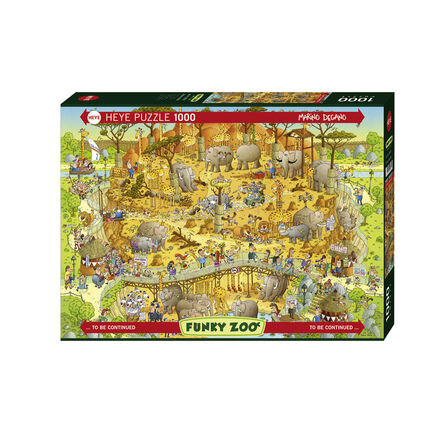 Puzzle 29639 St Funky Zoo African Habitat 1000 Pieces