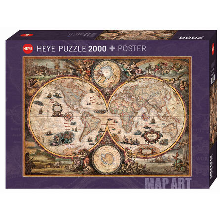 Παζλ 29666 St Map Vintage World 2000 Κομμάτια