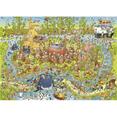 Puzzle 29870 St Funky Zoo Australian Habitat 1000 Pieces