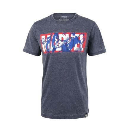 Marvel Iron Man Classic Logo Blue T-Shirt