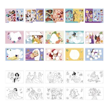 Totum: Disney Princess - Sticker By Number Pad (TT045279)